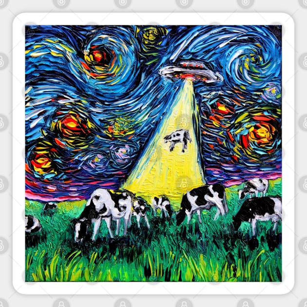 van Gogh Was Never Abducted Magnet by sagittariusgallery